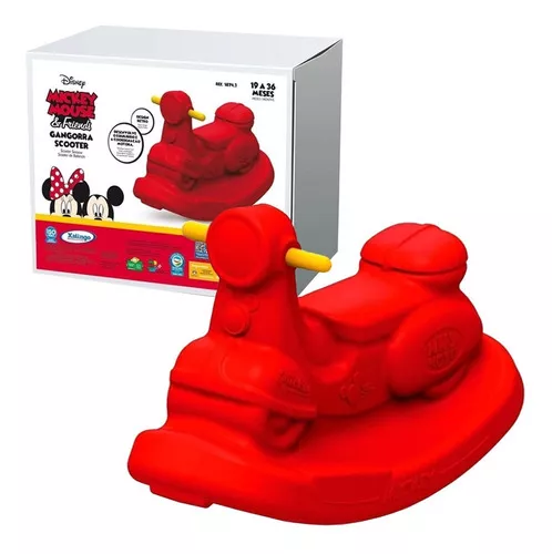 Gangorra Infantil Scooter Do Mickey Disney Xalingo Cor Vermelho